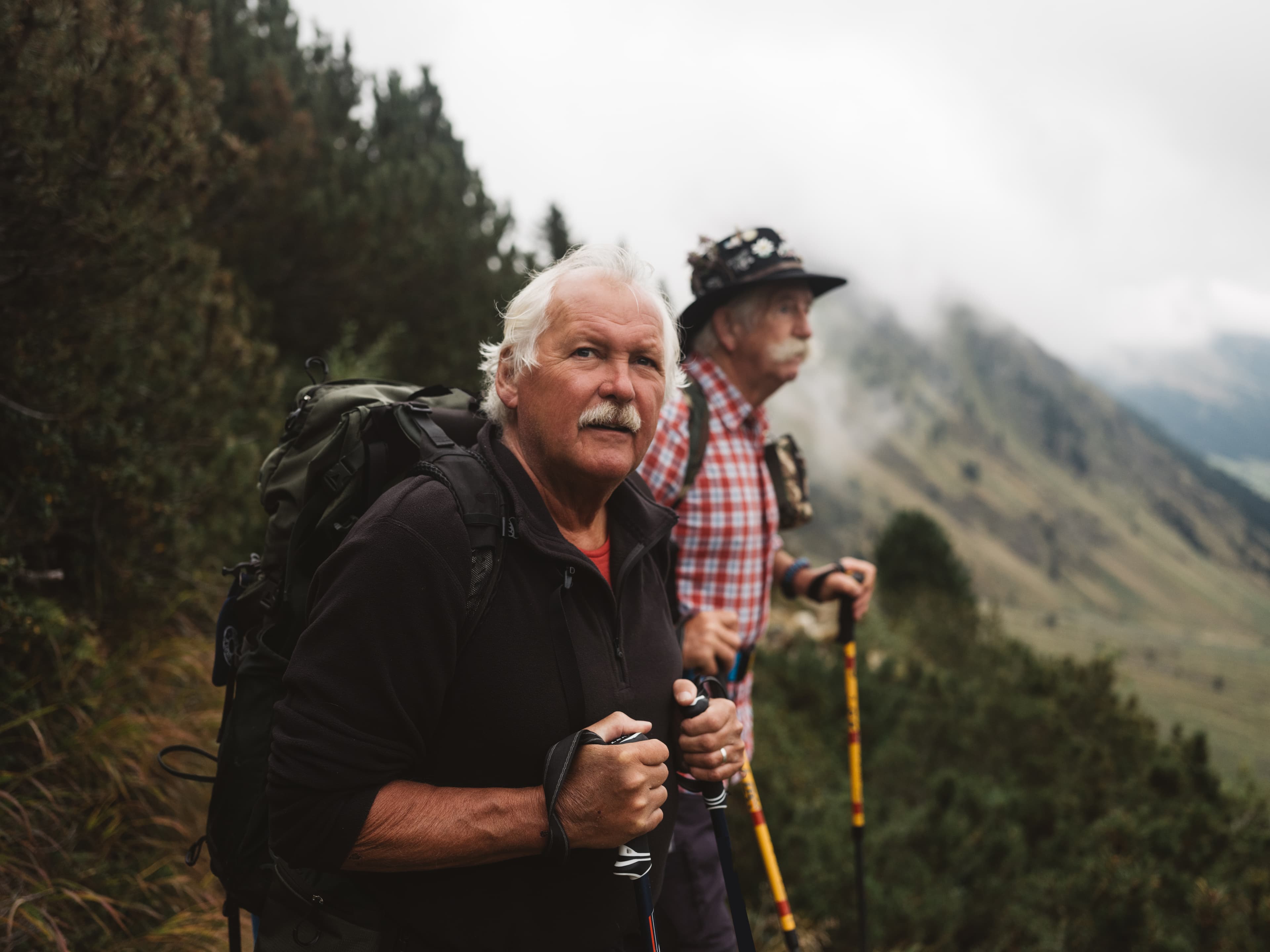 Illustrative picture for the article When it comes to retirement, both planning for it and living it, Jim Leech is one of Canada's foremost experts. Picture: Two men hiking.